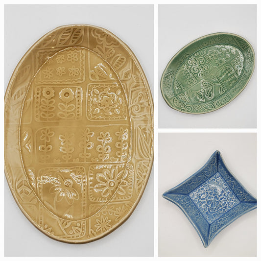 Earth & Fire Collection - Textured Dish