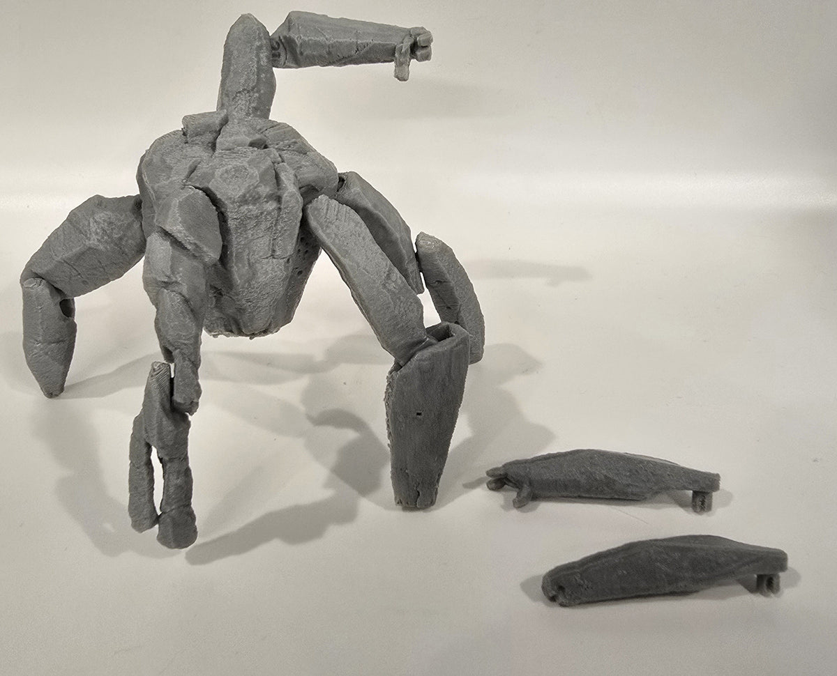 Forge Collection - 3D Printed Alien Space Buddy Posable Action Figure