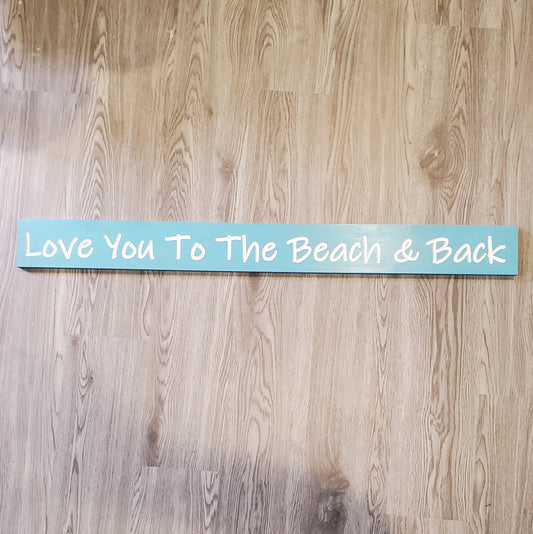 Carved Collection - Sign: Beach & Back