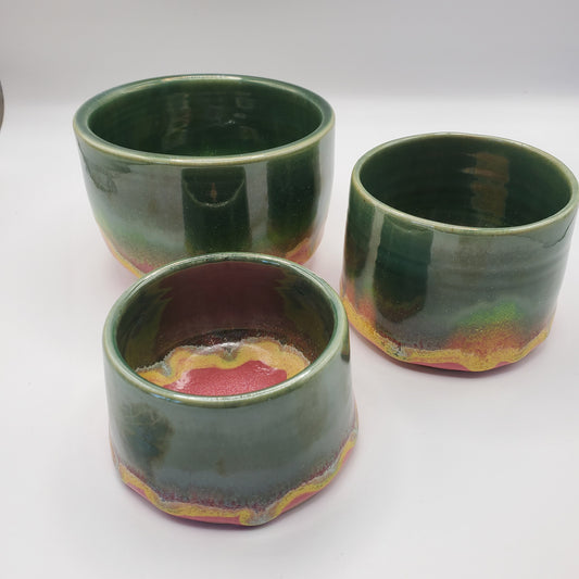 Earth & Fire Collection - Handcrafted Bowl Set